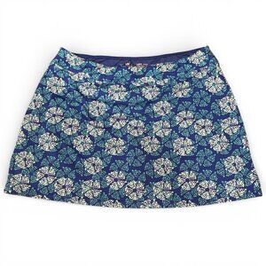 Colorado Clothing Tranquility Blue White Floral Tennis Golf Skort Women's Large